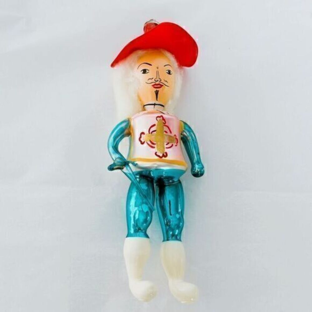 Antique Italian Glass Blown Musketeer Ornament​